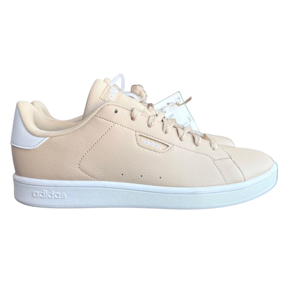Adidas Urban Court Sneakers Tan White Casual Low Top IF4078 Mens Size 9 NEW - Picture 2 of 16